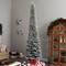 11ft. Pre-Lit Flocked Artificial Pencil Christmas Tree, Clear Lights